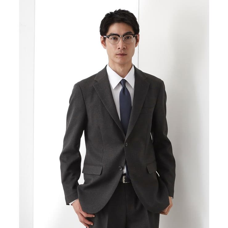 チャコールグレー(214) | ハウンドトゥースジャケット 【洗濯機OK/セットアップ可】 | THE SHOP TK