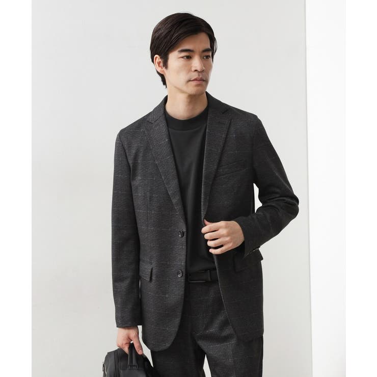 チャコールグレー(214) | ライトTRジャージジャケット【洗濯機OK 毛玉ができにくい ストレッチ | THE SHOP TK