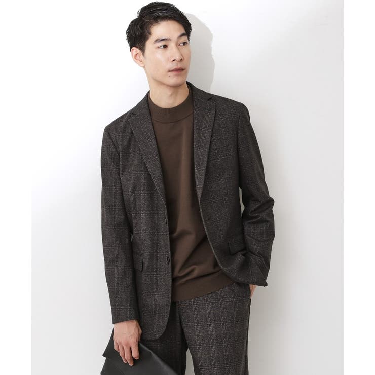 ブラウン(243) | 起毛TRジャージジャケット 【洗濯機OK／ストレッチ／セットアップ可】 | THE SHOP TK