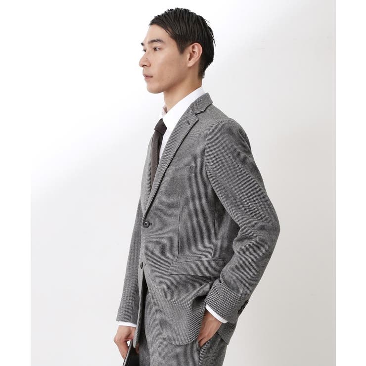 ツイードライクジャージジャケット【セットアップ可／洗濯機OK】 | THE SHOP TK | 詳細画像1 