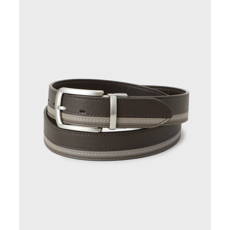 ブラウン(043) | サフィアーノラインリバーシブルベルト | THE SHOP TK