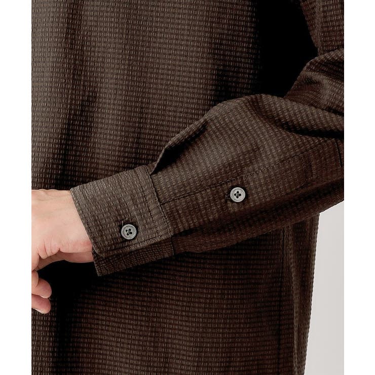 シアサッカー長袖シャツ 【軽量/吸水速乾／イージーケア／洗濯機OK】 | THE SHOP TK | 詳細画像17 