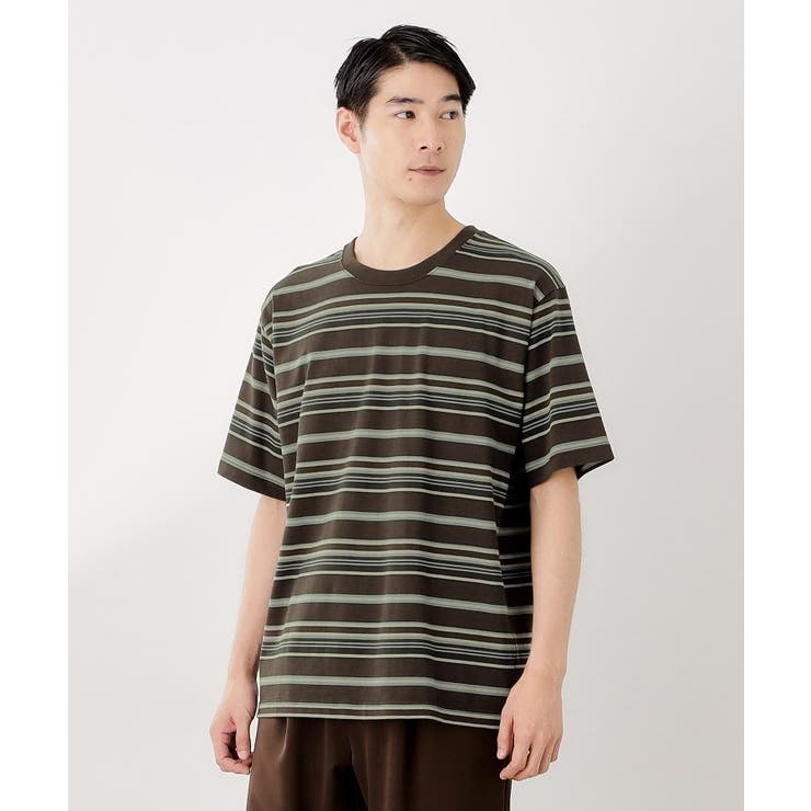 ブラウン(343) | マルチボーダープルオーバー S／S | THE SHOP TK