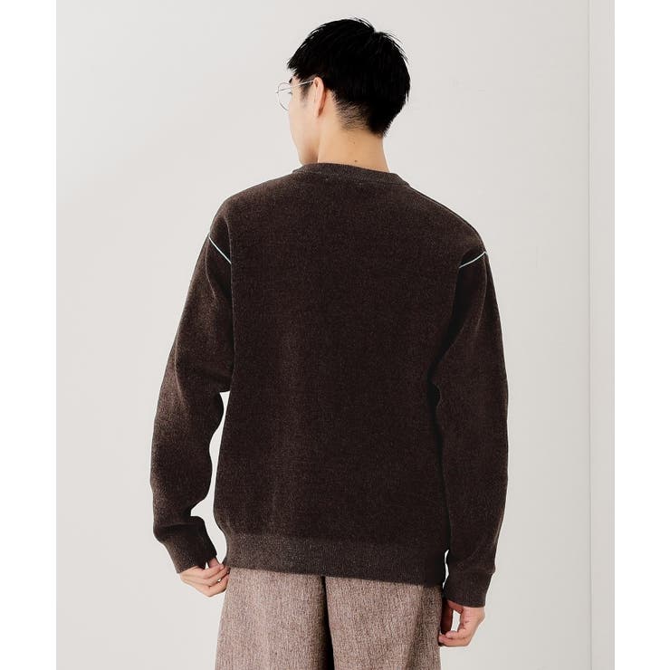 【包み込まれるような柔らかさ】配色モールニット 洗濯機OK | THE SHOP TK | 詳細画像14 