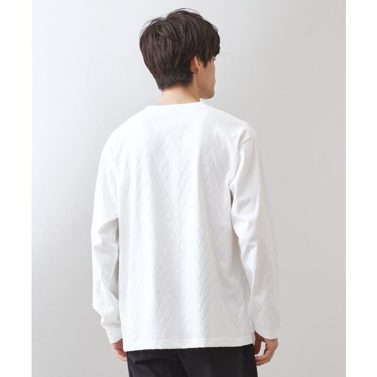 リンクスジオメトリック長袖Tシャツ【サスティナブル素材使用/洗濯機OK】 | THE SHOP TK | 詳細画像2