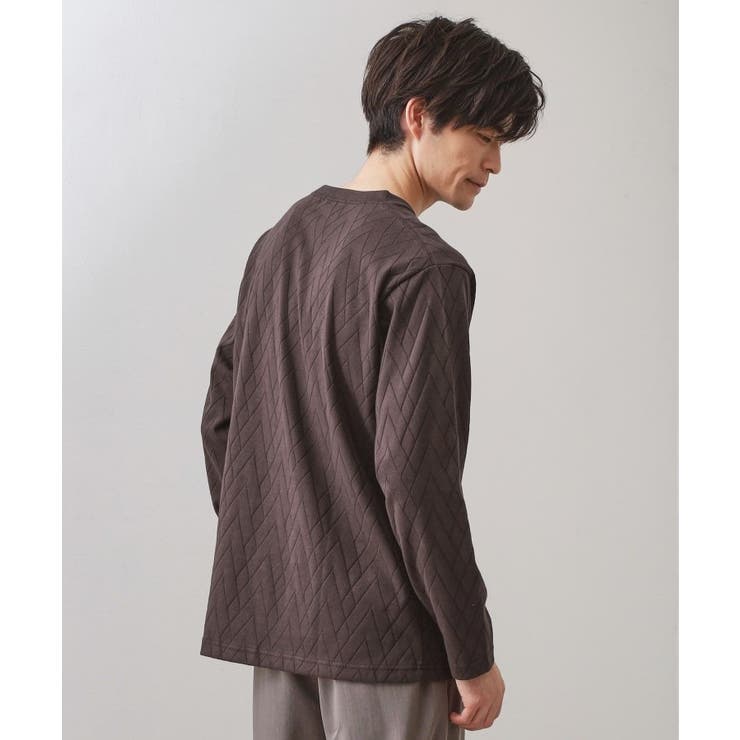 リンクスジオメトリック長袖Tシャツ【サスティナブル素材使用/洗濯機OK】 | THE SHOP TK | 詳細画像6