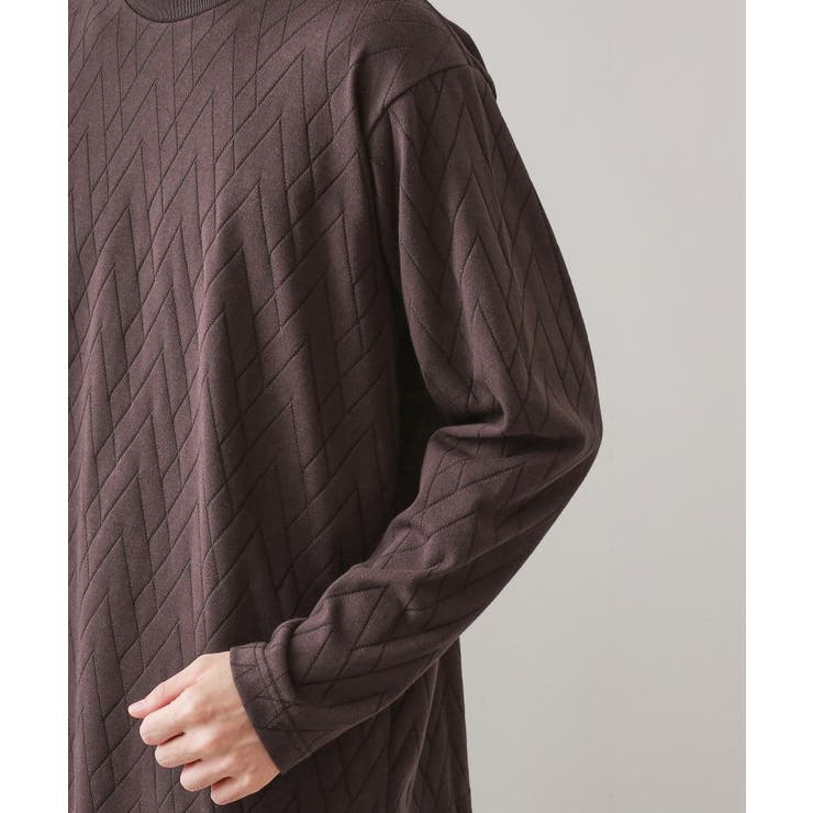 リンクスジオメトリック長袖Tシャツ【サスティナブル素材使用/洗濯機OK】 | THE SHOP TK | 詳細画像17