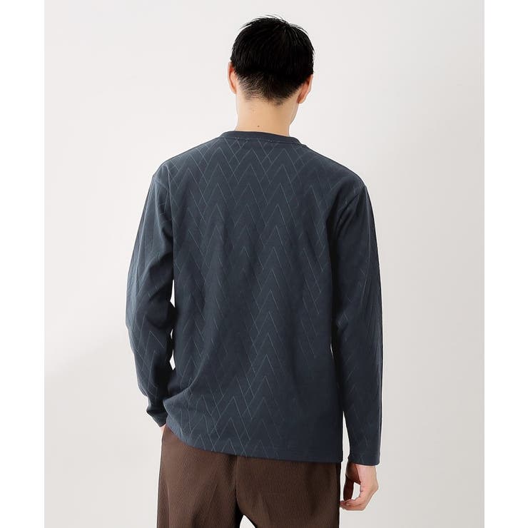 リンクスジオメトリック長袖Tシャツ【サスティナブル素材使用/洗濯機OK】 | THE SHOP TK | 詳細画像10