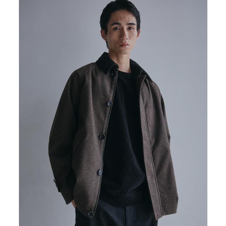 ブラウン(443) | 2通りの着こなしができる ウーリック デッキブルゾン | THE SHOP TK