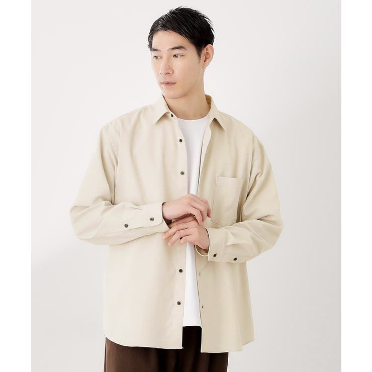 ライトグレー(011) | TECLINO／テクリーノ 長袖オックスシャツ【洗濯機OK】 | THE SHOP TK