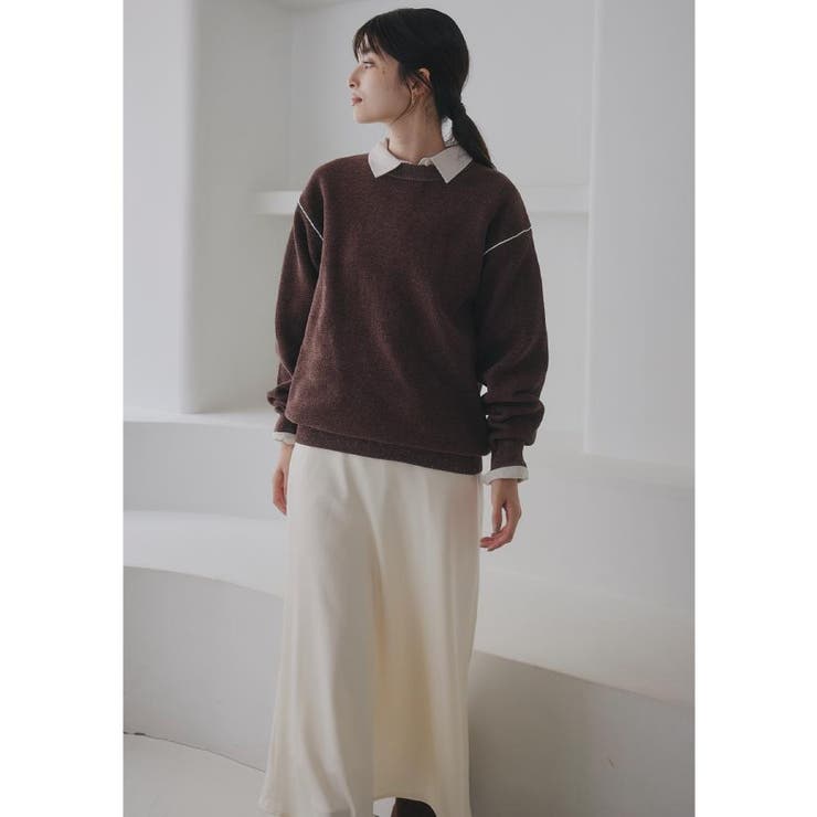 【大人の上品カジュアルを叶える】ハグするニット 洗濯機OK／6色展開 | THE SHOP TK | 詳細画像22 