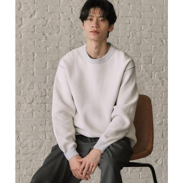 【大人の上品カジュアルを叶える】ハグするニット 洗濯機OK／6色展開 | THE SHOP TK | 詳細画像2 