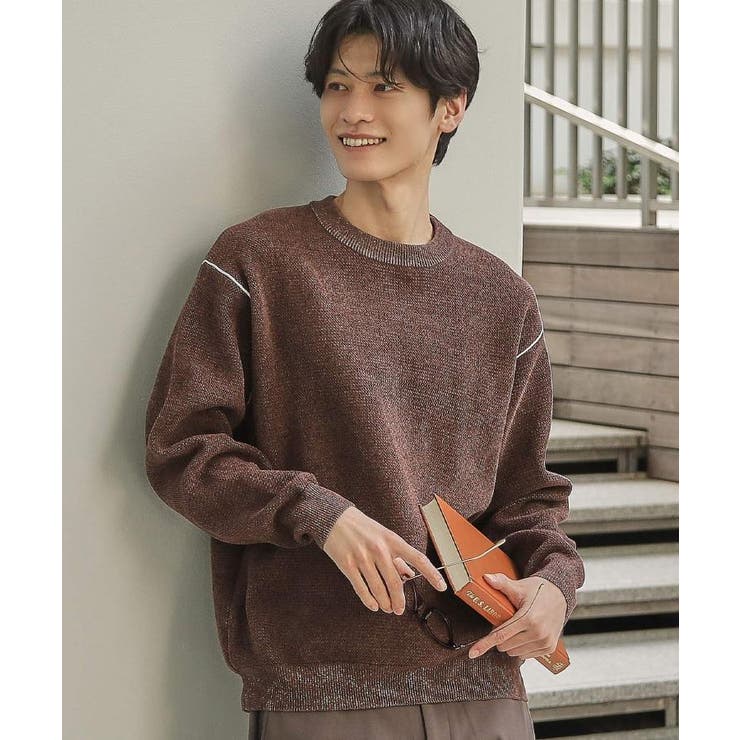 ブラウン(043) | 【大人の上品カジュアルを叶える】ハグするニット 洗濯機OK／6色展開 | THE SHOP TK