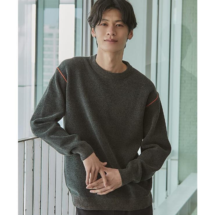 ブルーグリーン(097) | 【大人の上品カジュアルを叶える】ハグするニット 洗濯機OK／6色展開 | THE SHOP TK