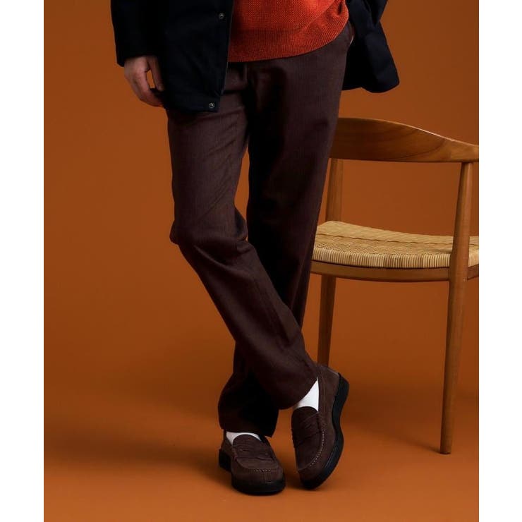 7DAYSヘリンボンパンツ WARM【裏起毛/ストレッチ/洗濯機OK】 | THE SHOP TK | 詳細画像6 