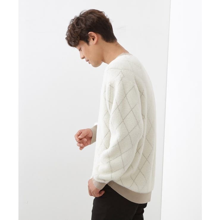 【ふんわり心地いい肌触り】 ダイヤ柄シャギーニット | THE SHOP TK | 詳細画像25 