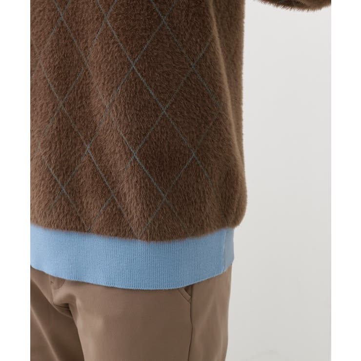 【ふんわり心地いい肌触り】 ダイヤ柄シャギーニット | THE SHOP TK | 詳細画像23 