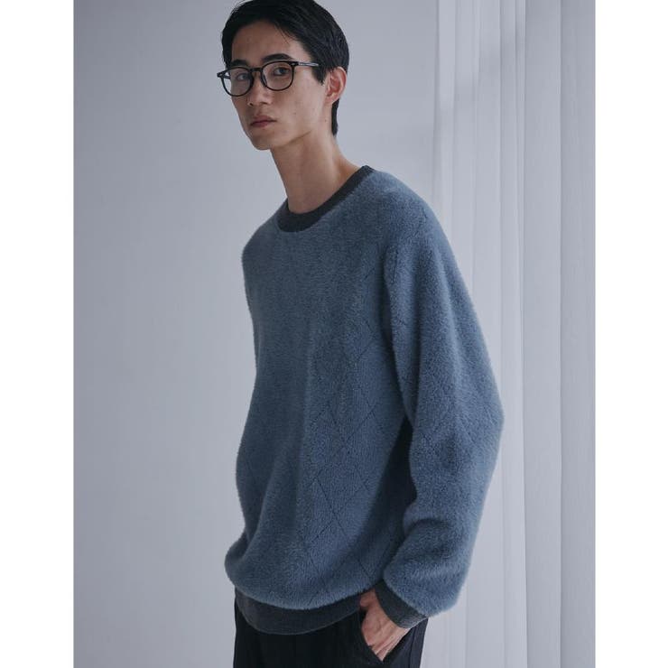 【ふんわり心地いい肌触り】 ダイヤ柄シャギーニット | THE SHOP TK | 詳細画像5 