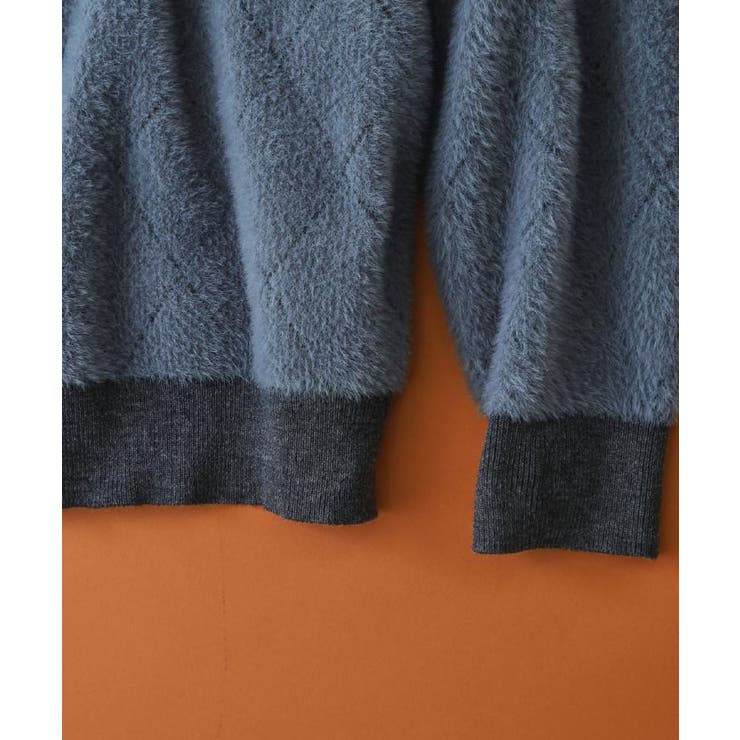 【ふんわり心地いい肌触り】 ダイヤ柄シャギーニット | THE SHOP TK | 詳細画像16 