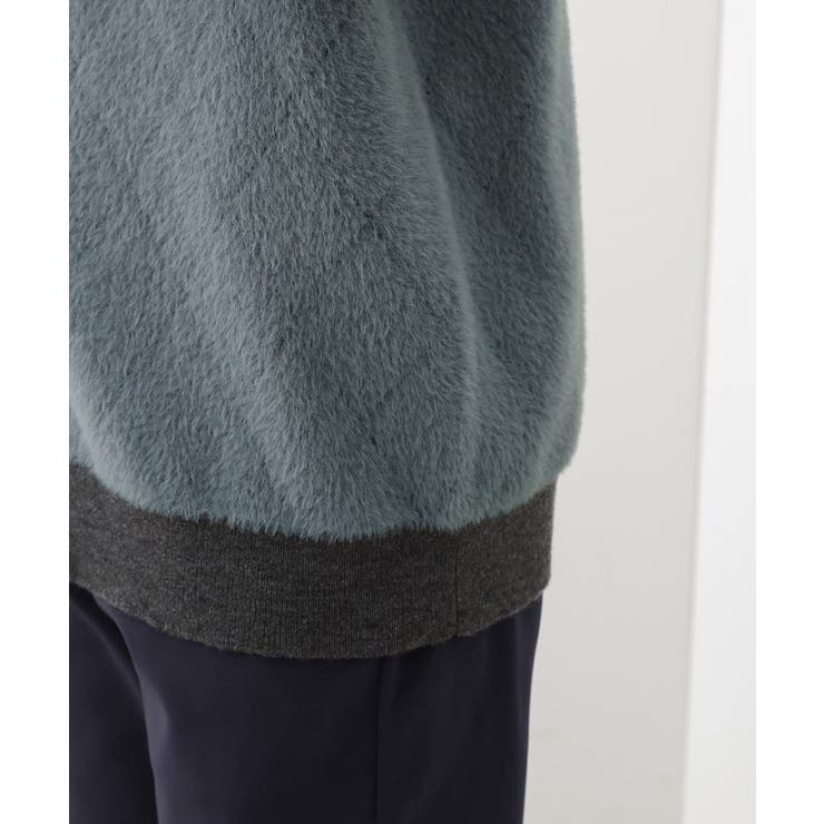 配色シャギーニットカーディガン ユニセックスでおすすめ！ | THE SHOP TK | 詳細画像14 