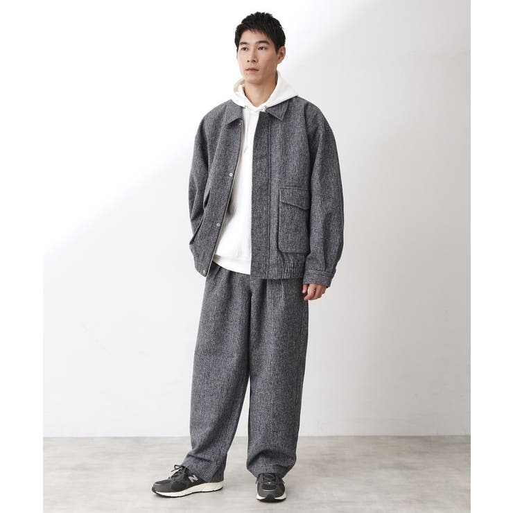 ツイードワイドパンツ 【洗濯機OK／セットアップ可】 | THE SHOP TK | 詳細画像12 