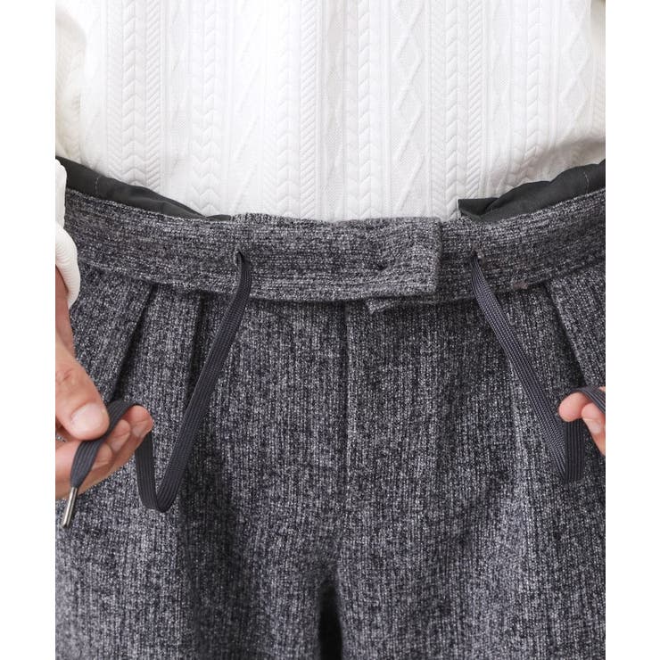 ツイードワイドパンツ 【洗濯機OK／セットアップ可】 | THE SHOP TK | 詳細画像18 