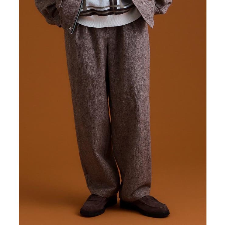 ツイードワイドパンツ 【洗濯機OK／セットアップ可】 | THE SHOP TK | 詳細画像1 