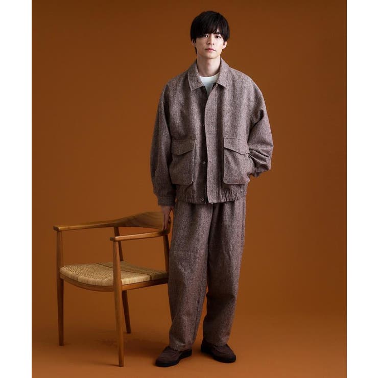 ツイードワイドパンツ 【洗濯機OK／セットアップ可】 | THE SHOP TK | 詳細画像2 