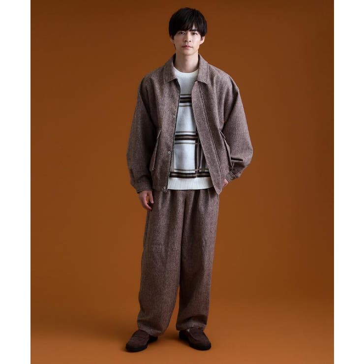 ツイードワイドパンツ 【洗濯機OK／セットアップ可】 | THE SHOP TK | 詳細画像5 