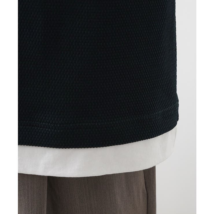 【一枚でコーディネートが完成！】レイヤード風キーネック長袖Tシャツ 洗濯機OK | THE SHOP TK | 詳細画像22 