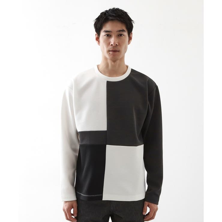 【一枚で着映える】パターンブロッキング長袖Tシャツ 洗濯機OK | THE SHOP TK | 詳細画像13 