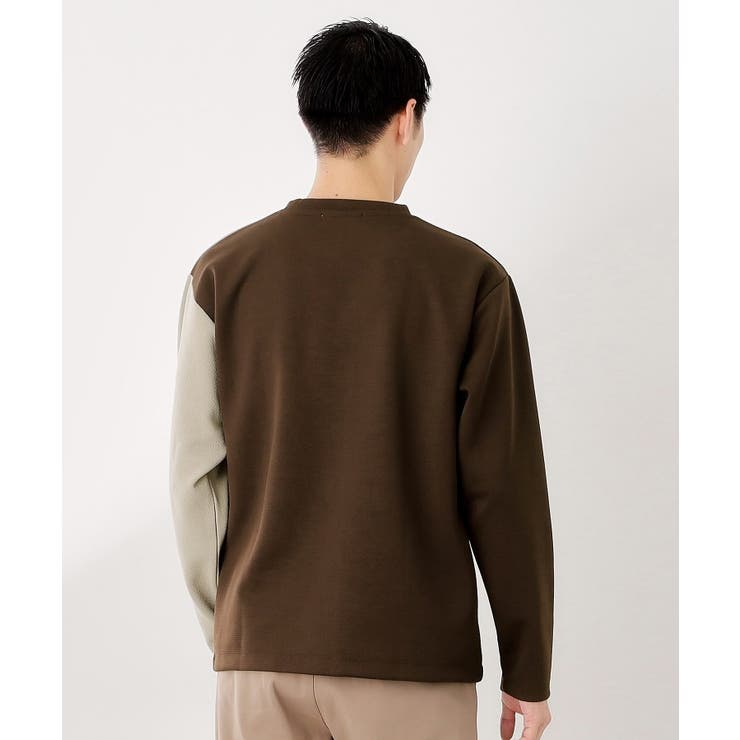 【一枚で着映える】パターンブロッキング長袖Tシャツ 洗濯機OK | THE SHOP TK | 詳細画像6 