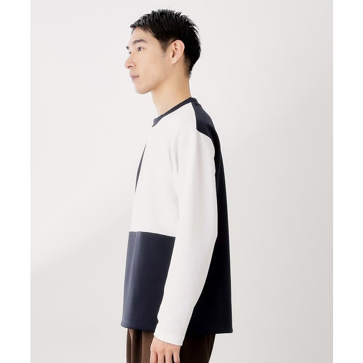 【一枚で着映える】パターンブロッキング長袖Tシャツ 洗濯機OK | THE SHOP TK | 詳細画像9 