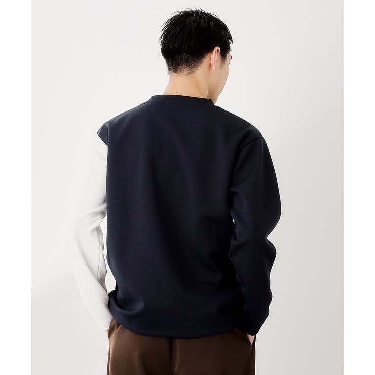 【一枚で着映える】パターンブロッキング長袖Tシャツ 洗濯機OK | THE SHOP TK | 詳細画像10 