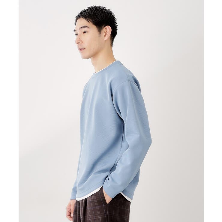 【ラクして決まる！】レイヤード風長袖Tシャツ 洗濯機OK | THE SHOP TK | 詳細画像9 