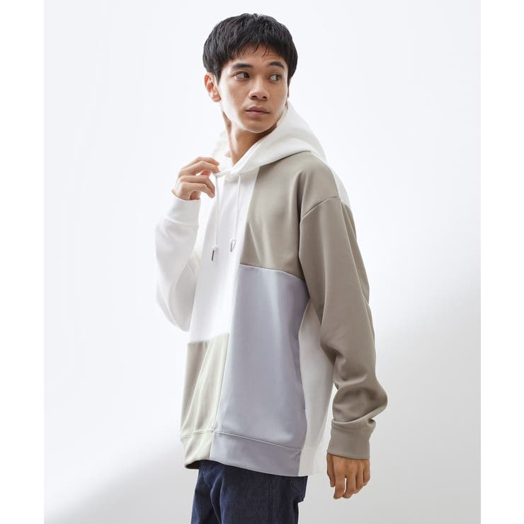 【一枚で着映える】ポンチブロッキングパーカ 洗濯機OK | THE SHOP TK | 詳細画像1 