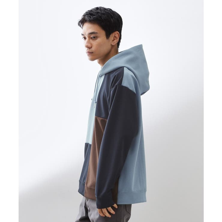 【一枚で着映える】ポンチブロッキングパーカ 洗濯機OK | THE SHOP TK | 詳細画像5 