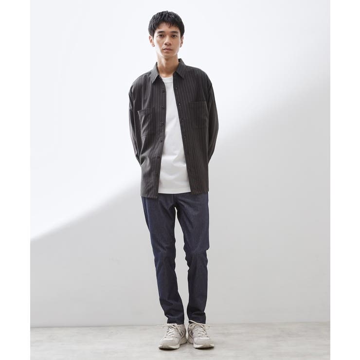 ダブルポケットストライプ長袖シャツ 【洗濯機OK】 | THE SHOP TK | 詳細画像7 