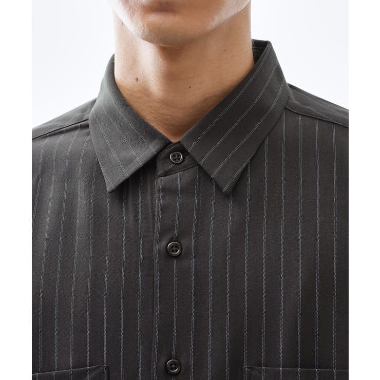 ダブルポケットストライプ長袖シャツ 【洗濯機OK】 | THE SHOP TK | 詳細画像12 