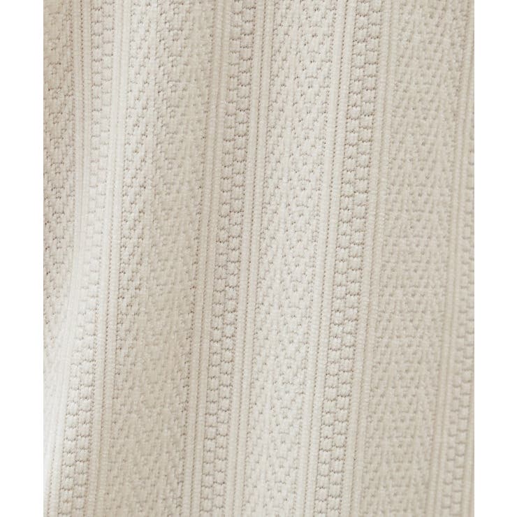 【心地良い、滑らかさ】レイヤード風ケーブル ニットソー 【洗濯機OK】 | THE SHOP TK | 詳細画像7 