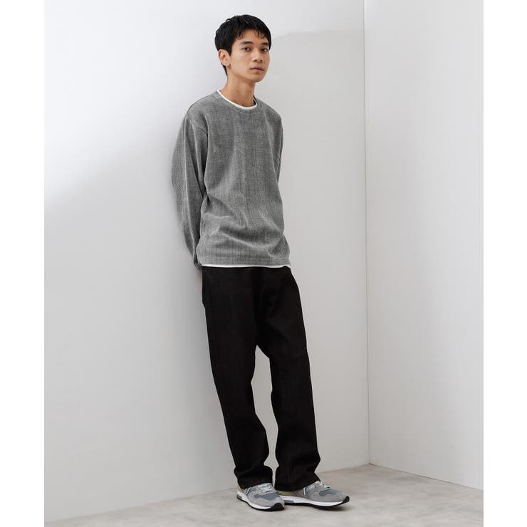 【心地良い、滑らかさ】レイヤード風ケーブル ニットソー 【洗濯機OK】 | THE SHOP TK | 詳細画像10 