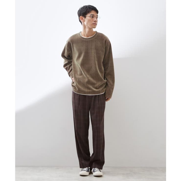 【心地良い、滑らかさ】レイヤード風ケーブル ニットソー 【洗濯機OK】 | THE SHOP TK | 詳細画像15 