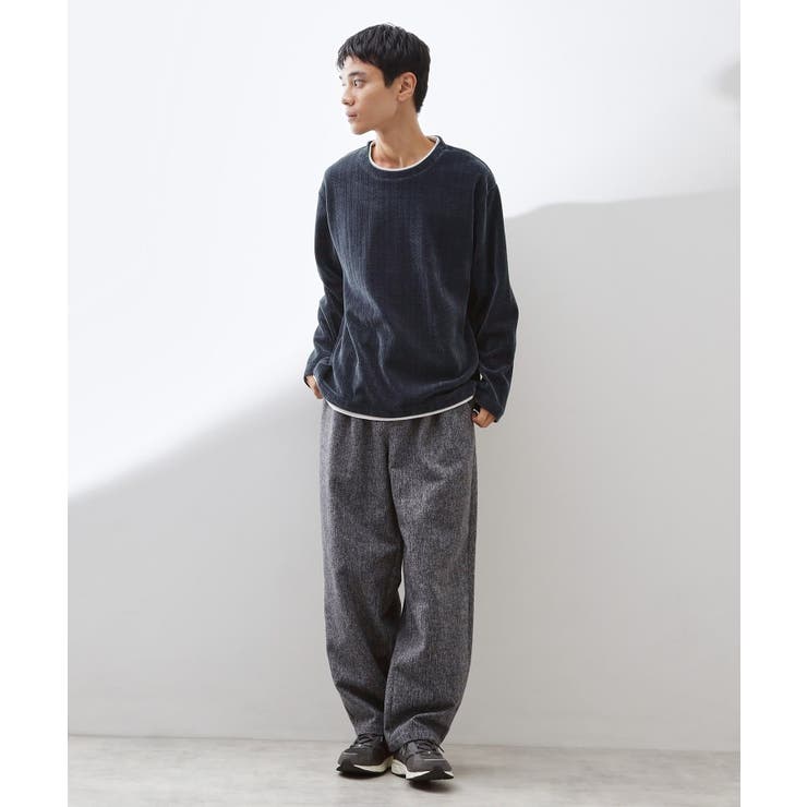 【心地良い、滑らかさ】レイヤード風ケーブル ニットソー 【洗濯機OK】 | THE SHOP TK | 詳細画像19 