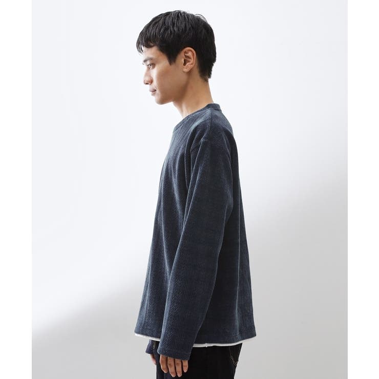 【心地良い、滑らかさ】レイヤード風ケーブル ニットソー 【洗濯機OK】 | THE SHOP TK | 詳細画像38 