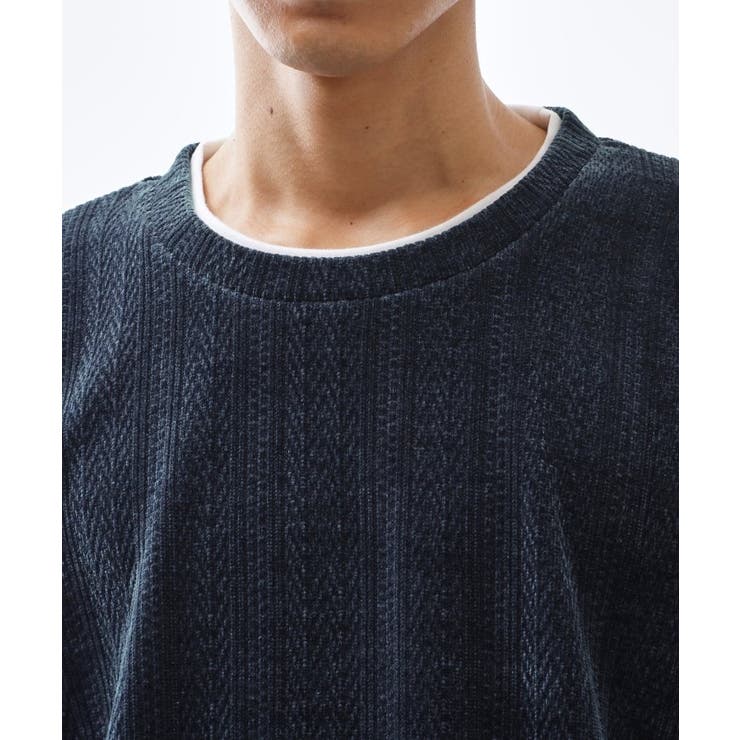 【心地良い、滑らかさ】レイヤード風ケーブル ニットソー 【洗濯機OK】 | THE SHOP TK | 詳細画像40 