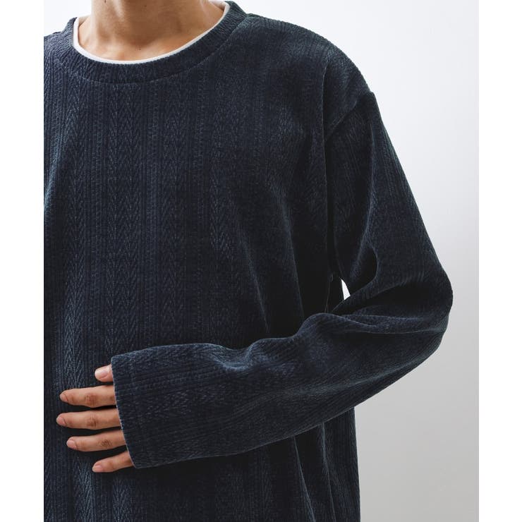 【心地良い、滑らかさ】レイヤード風ケーブル ニットソー 【洗濯機OK】 | THE SHOP TK | 詳細画像41 