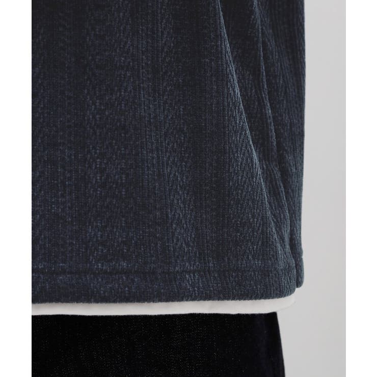 【心地良い、滑らかさ】レイヤード風ケーブル ニットソー 【洗濯機OK】 | THE SHOP TK | 詳細画像42 