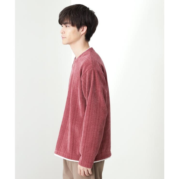 【心地良い、滑らかさ】レイヤード風ケーブル ニットソー 【洗濯機OK】 | THE SHOP TK | 詳細画像21 