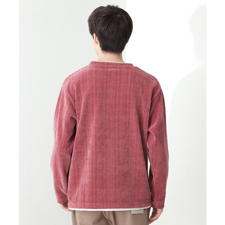 【心地良い、滑らかさ】レイヤード風ケーブル ニットソー 【洗濯機OK】 | THE SHOP TK | 詳細画像22 