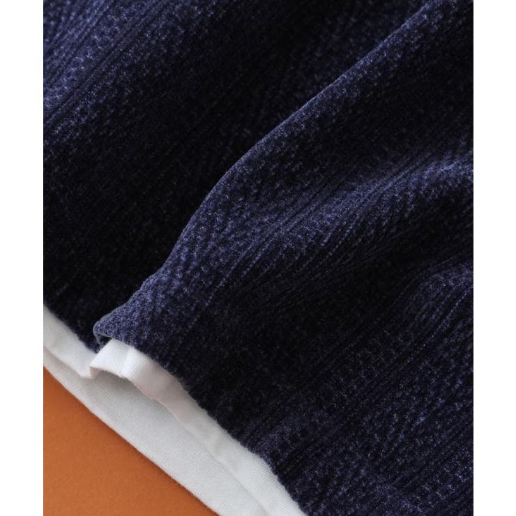 【心地良い、滑らかさ】レイヤード風ケーブル ニットソー 【洗濯機OK】 | THE SHOP TK | 詳細画像3 